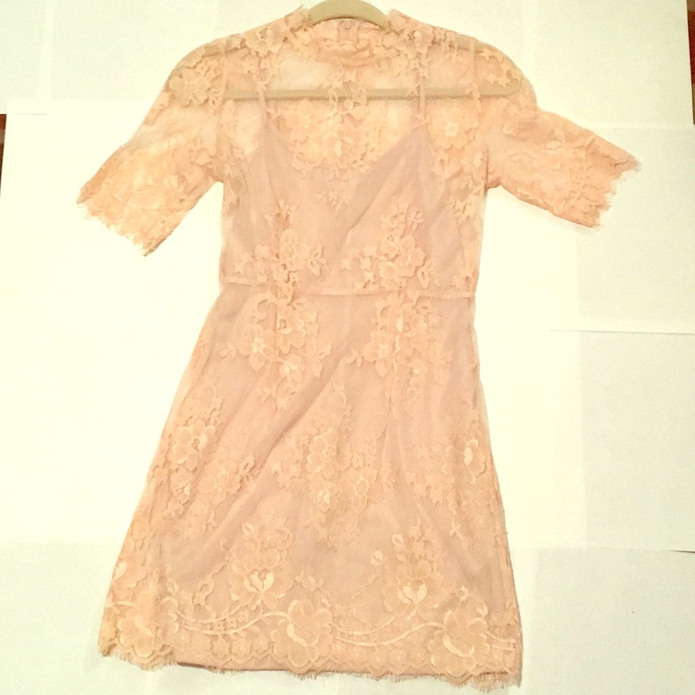 Forever 21 Pink Lace Dress